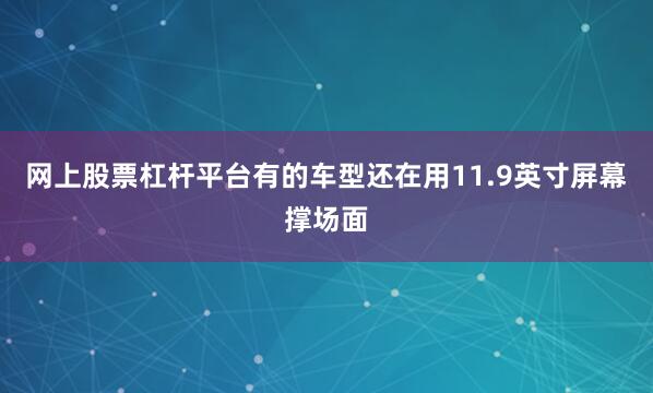 网上股票杠杆平台有的车型还在用11.9英寸屏幕撑场面